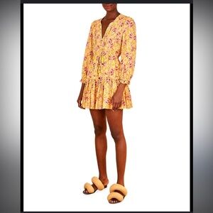 Farm Rio Banana Sunshine Mini Dress XS